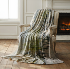 Paris Street Throw Blanket - Rainy European Boulevard Horse Carriage Gift