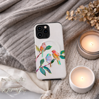 Colorful Bird Art Phone Case | Compatible with iPhone & MagSafe | Cute Aesthetic Nature Design | Songbird Lover Gift