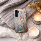 Coastal Wildflower Phone Case | Floral Aesthetic Art | Compatible with Samsung – Nature Lake Pastel Spring Summer Gift