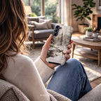 Winter Deer Aesthetic Phone Case | Forest Snow Wildlife Art | Compatible with Samsung