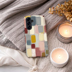 Colorful Geometric Phone Case | Compatible with Samsung | Abstract Cute Artistic Modern Neutral Gift