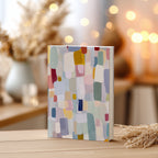 Carnet à couverture rigide à blocs de couleur abstraits | Design minimaliste moderne | Cadeau idéal