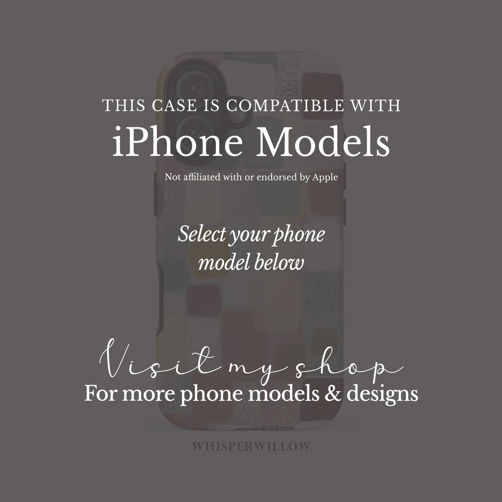 Geometric Abstract Phone Case | Compatible with iPhone Models | Colorful Minimalist Aesthetic Art Gift