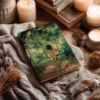 Whimsical Forest Swing Hardcover Journal - Girl Sunlit Woodland Nature Writer Notebook Gift