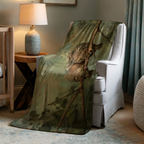 Mourning Doves Throw Blanket - Romantic Bird Art Nature Wildlife Gift