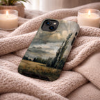 Moody Landscape Artistic Phone Case | Compatible with iPhone Models | Storm Sky Nature Scenic Neutral Rustic