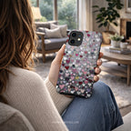 Romantic Heart Pattern Magnetic Case | Compatible with iPhone | Pink Red Grey Love Cover