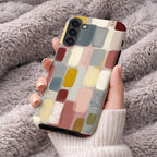 Colorful Geometric Phone Case | Compatible with Samsung | Abstract Cute Artistic Modern Neutral Gift