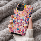 Colorful Floral Confetti Magnetic Case | Compatible with iPhone | Abstract Garden Pattern Cover