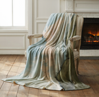 Pastoral Landscape Throw Blanket - Rolling Hills Horse Rider Gift