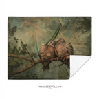Mourning Doves Throw Blanket - Romantic Bird Art Nature Wildlife Gift
