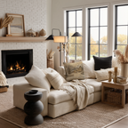 Weihnachtskissen im Winter-Cottage-Stil – Gemütliches Kissen im verschneiten Landhausstil