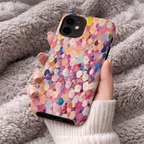Colorful Floral Confetti Phone Case | Compatible with iPhone | Abstract Garden Pattern Cover