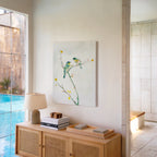 Tableau sur toile | Motif oiseau romantique | Décoration minimaliste nature