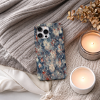 Abstract Fireworks Phone Case | Compatible with iPhone | Patriotic Red White Blue Starburst Cover