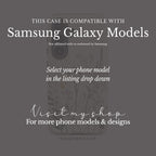 Botanical Wildflower Case Compatible with Samsung Galaxy | Minimalist Vintage Floral Meadow Aesthetic Soft Neutral Nature Garden Design