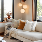 Neutral Pastel Abstract Throw Pillow and Case - Modern Minimalist Color Block Decorative Cushion Gift