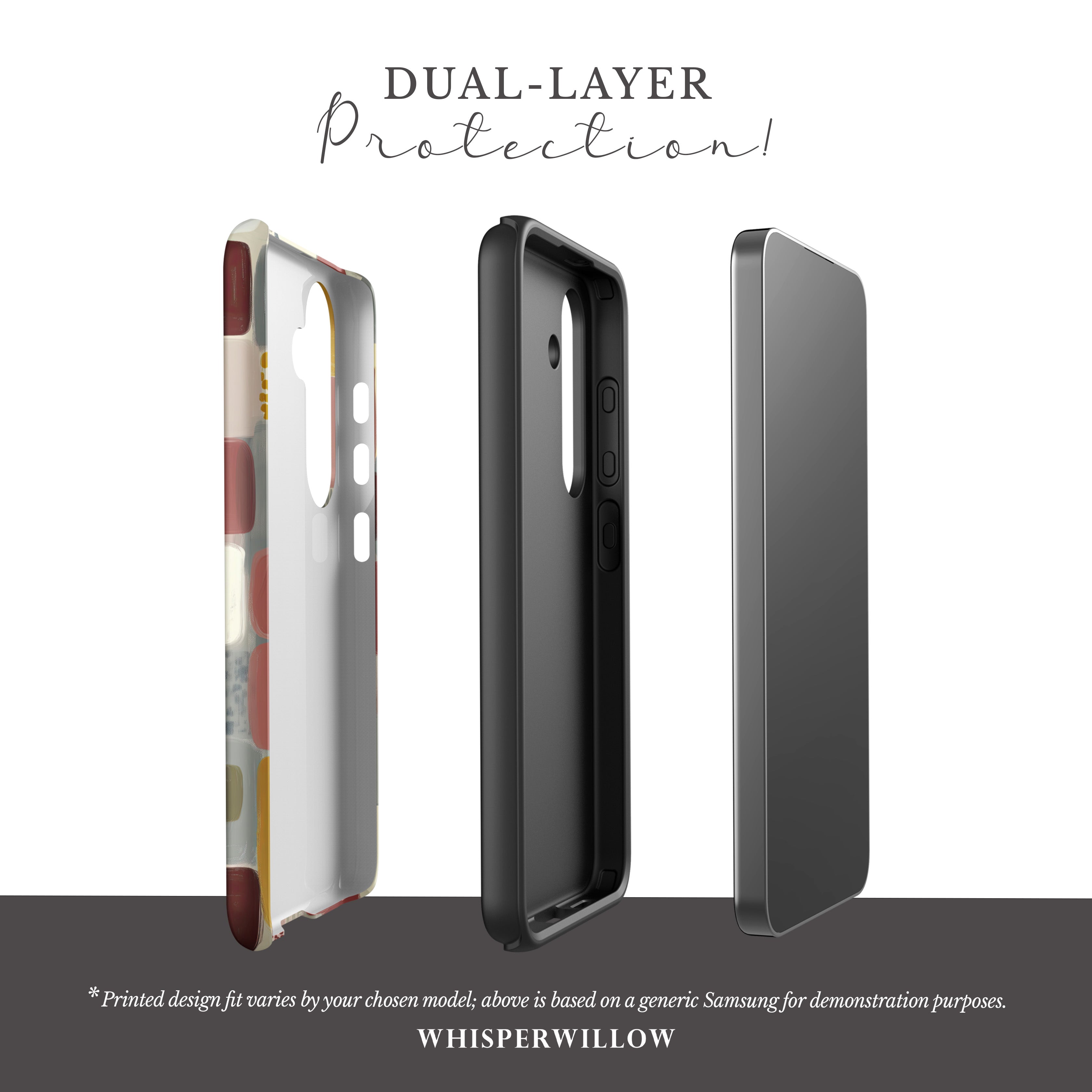 Colorful Geometric Phone Case | Compatible with Samsung | Abstract Cute Artistic Modern Neutral Gift