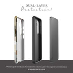 Neutral Abstract Art Phone Case | Aesthetic Minimalist Chic | Compatible with Samsung | Modern Cute Artistic Gift
