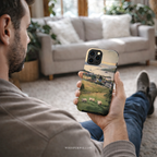 Coastal Sheep Meadow Magnetic Case | iPhone Compatible | Irish Harbor Village Scenic Cover