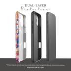 Colorful Floral Confetti Magnetic Case | Compatible with iPhone | Abstract Garden Pattern Cover