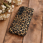 Leopard Print Dual Layer Phone Case | Compatible with Samsung | Matte Protective Cover