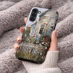 Wildflower Cottage Phone Case | Compatible with Samsung | Rustic Floral Farmhouse Colorful Artistic