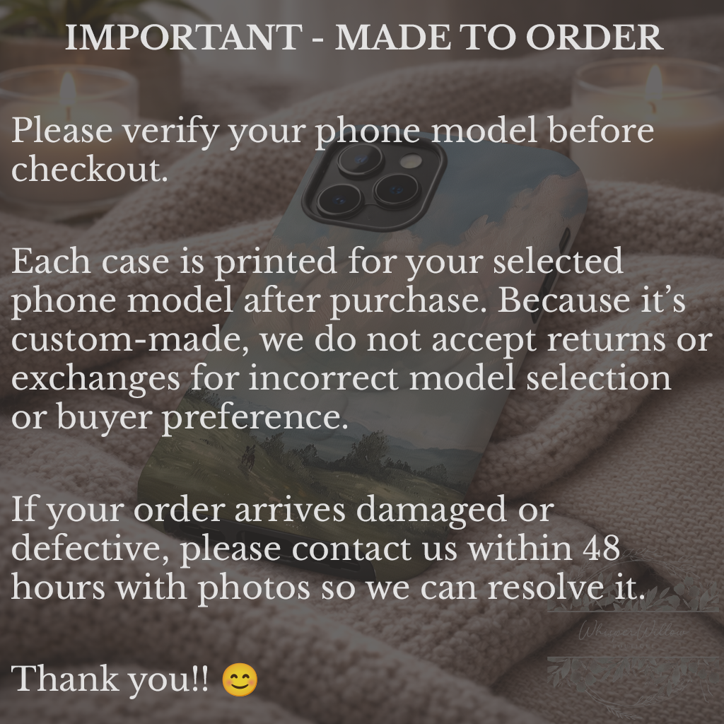 Pastel Sky Landscape Phone Case Compatible with MagSafe Magnetic Charging | Scenic Hills Art | Colorful Aesthetic Case