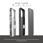 Abstract Fireworks Magnetic Case | Compatible with iPhone | Patriotic Red White Blue Starburst Cover