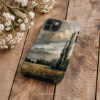 Moody Landscape Artistic Phone Case | Compatible with iPhone Models | Storm Sky Nature Scenic Neutral Rustic