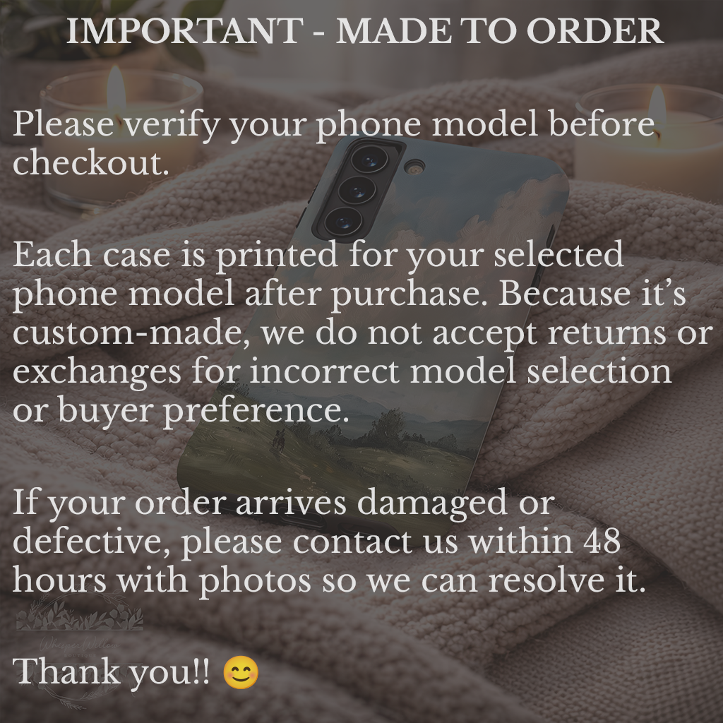 Pastel Sky Landscape Phone Case | Compatible with Samsung Devices | Colorful Scenic Hills Aesthetic Art