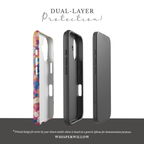 Colorful Floral Confetti Phone Case | Compatible with Samsung | Abstract Garden Pattern Cover