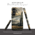 Moody Landscape Phone Case | Compatible with Samsung | Stormy Sky Nature Art Scenic Countryside Aesthetic Neutral Earthy