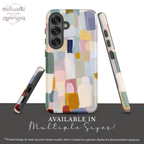 Pastel Color Block Phone Case | Compatible with iPhone | Abstract Aesthetic Geometric Art Cover
