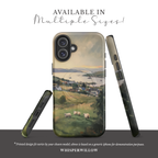 Coastal Sheep Meadow Magnetic Case | iPhone Compatible | Irish Harbor Village Scenic Cover