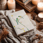 Aquarell-Notizbuch mit Singvögeln (Hardcover) – Natur-Vogelkunst, elegantes florales Notizbuch als Geschenk