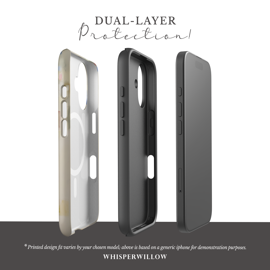 Abstract Pastel Art Magnetic Case | iPhone Compatible | Colorful Minimal Design Cover