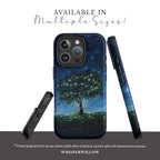 Mystical Tree Art Phone Case | Compatible with iPhone | Aesthetic Night Sky Glowing Fireflies Dreamy Stars Fantasy Nature