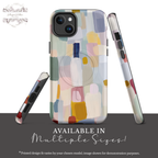 Pastel Color Block Phone Case | Compatible with MagSafe | Aesthetic Abstract Art | Minimalist Modern Cover