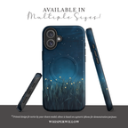 Firefly Night Sky MagSafe Case | Compatible with iPhone | Magnetic Charging | Dark Blue Stars Lightning Bugs | Protective Cover