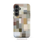 Neutral Abstract Art Phone Case | Aesthetic Minimalist Chic | Compatible with Samsung | Modern Cute Artistic Gift by WhisperWillow Studios