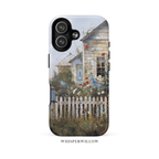Wildflower Cottage Floral Phone Case | Compatible with iPhone MagSafe | Rustic Garden Farmhouse Art Gift by WhisperWillow Studios