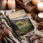 Irisches Landschafts-Notizbuch (gebunden) – Meadow Harbor, Landschaftsmalerei, Küstenschafe – Geschenkidee