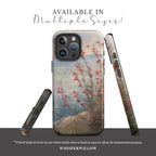 Coastal Wildflower Phone Case | Floral Lake Art | Compatible with MagSafe, Aesthetic Nature Cute Artistic Spring Summer Gift