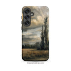 Moody Landscape Phone Case | Compatible with Samsung | Stormy Sky Nature Art Scenic Countryside Aesthetic Neutral Earthy Gift by WhisperWillow Studios