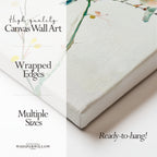 Tableau sur toile | Motif oiseau romantique | Décoration minimaliste nature