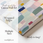 Abstrakte Leinwandbilder mit Pastellblöcken – Modernes, minimalistisches und zeitgenössisches Design