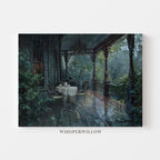 Moody Victorian Porch Canvas Wall Art Moody Home Decor Gift