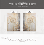 Moody Dandelion Hardcover-Notizbuch – Mattes Notizbuch mit botanischen Motiven, Blumenmotiven, Kunsttagebuch, florales Geschenk