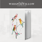 Buntes Notizbuch mit Singvögeln (Hardcover) – Botanischer Zweig, Vogelmotiv, Geschenkidee